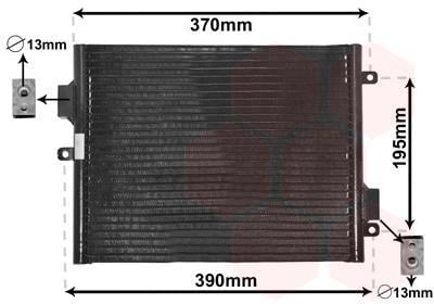 Condenseur, climatisation (Radiateur de climatisation) VAN WEZEL ref. 74005052