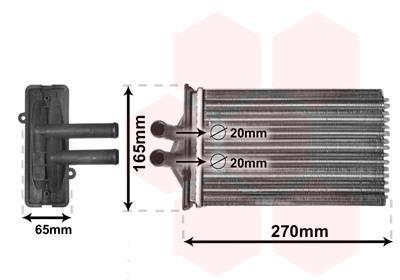 Radiador de calefacción VAN WEZEL ref. 74006082