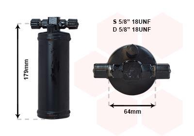 Filtre déshydrateur du circuit de climatisation VAN WEZEL ref. 7400D028