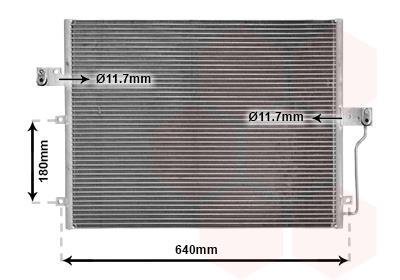 Condenseur, climatisation (Radiateur de climatisation) VAN WEZEL ref. 81005082