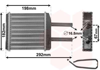 Radiateur de chauffage VAN WEZEL ref. 81006024
