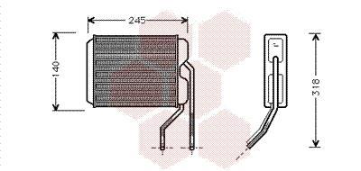 Radiateur de chauffage VAN WEZEL ref. 81006026