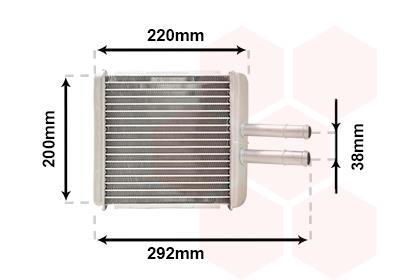 Radiador de calefacción VAN WEZEL ref. 81006027