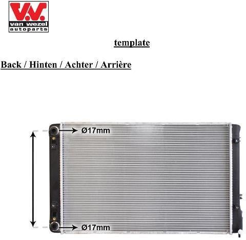 Radiateur moteur (Radiateur de refroidissement) VAN WEZEL 82012722
