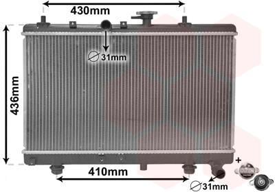 Radiateur moteur (Radiateur de refroidissement) VAN WEZEL 83002054