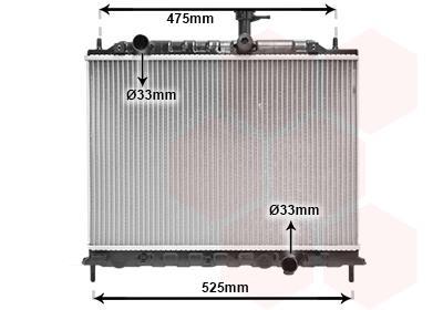 Radiateur moteur (Radiateur de refroidissement) VAN WEZEL ref. 83002079