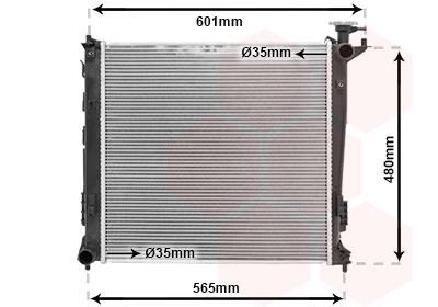 Radiateur moteur (Radiateur de refroidissement) VAN WEZEL ref. 83002239