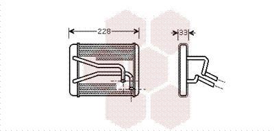 Radiador de aquecimento VAN WEZEL ref. 83006048
