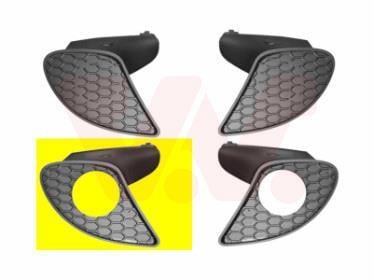 Grille de ventilation, pare-chocs VAN WEZEL 0148594 Grille de ventilation, pare-chocs VAN WEZEL 0148594