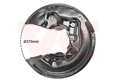 Déflecteur, disque de frein VAN WEZEL 0334378