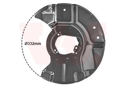 Déflecteur, disque de frein VAN WEZEL 0635372