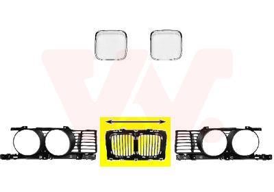 Grille de radiateur VAN WEZEL 0635510 Grille de radiateur VAN WEZEL 0635510