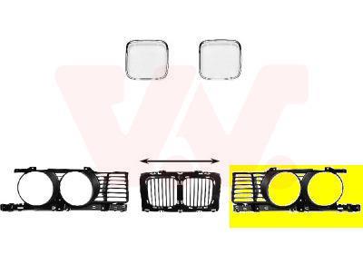 Grille de radiateur VAN WEZEL 0635511 Grille de radiateur VAN WEZEL 0635511
