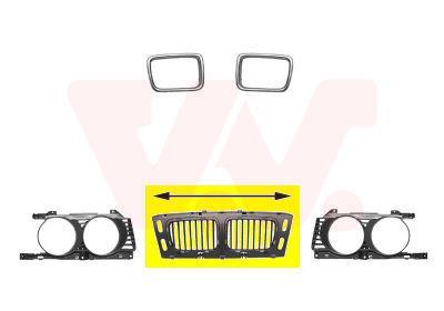 Grille de radiateur VAN WEZEL 0635514 Grille de radiateur VAN WEZEL 0635514