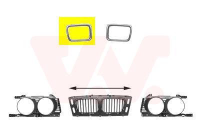 Cadre, grille de radiateur VAN WEZEL 0635516 Cadre, grille de radiateur VAN WEZEL 0635516