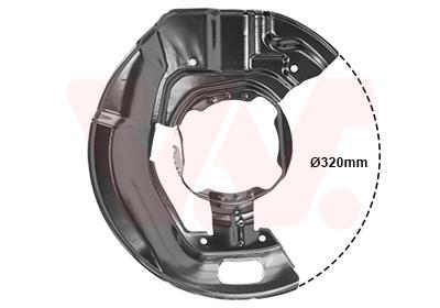 Déflecteur, disque de frein VAN WEZEL 0639375