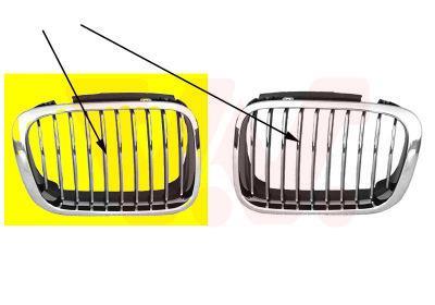 Grille de radiateur VAN WEZEL 0646516 Grille de radiateur VAN WEZEL 0646516