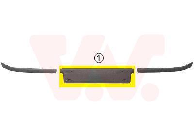 Support de plaque d'immatriculation VAN WEZEL 0646580 Support de plaque d'immatriculation VAN WEZEL 0646580