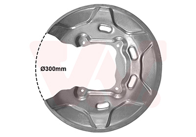 Déflecteur, disque de frein VAN WEZEL 0675375