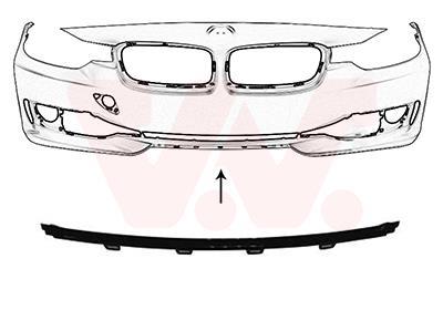 Baguette et bande protectrice, grille de radiateur (Moulure de grille) VAN WEZEL ref. 0693580