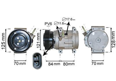 Compresseur, climatisation VAN WEZEL ref. 0800K037