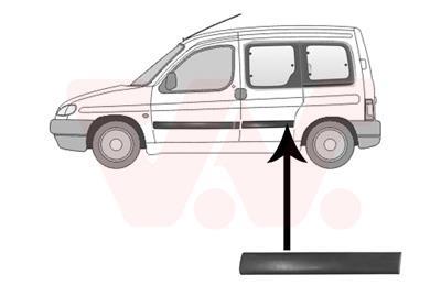 Baguette et bande protectrice, porte VAN WEZEL ref. 0903425