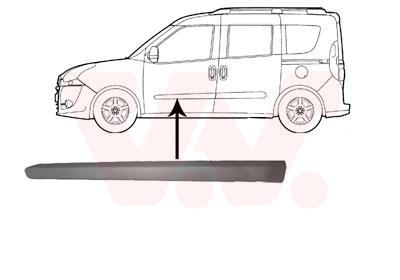 Baguette et bande protectrice, porte VAN WEZEL ref. 1638423