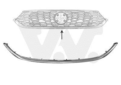 Listón embellecedor/protector, panal de radiador VAN WEZEL ref. 1717518