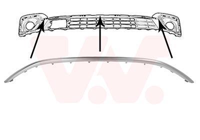 Listón embellecedor/protector, panal de radiador VAN WEZEL ref. 1766519