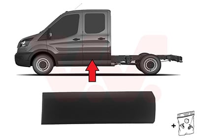 Friso e faixa protectora de painel lateral VAN WEZEL 1992407