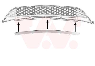Listón embellecedor/protector, panal de radiador VAN WEZEL ref. 2946580