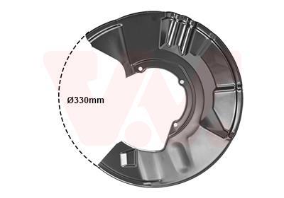 Déflecteur, disque de frein VAN WEZEL 3028372