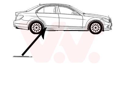 Baguette et bande protectrice, porte VAN WEZEL 3091426 (photo) Baguette et bande protectrice, porte VAN WEZEL 3091426