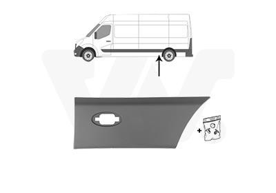 Listón embellecedor/protector, panel lateral VAN WEZEL 3799405