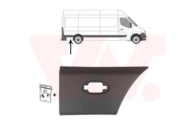 Baguette et bande protectrice, panneau latéral VAN WEZEL 3799408