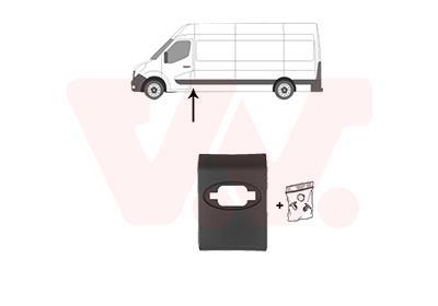 Listón embellecedor/protector, panel lateral VAN WEZEL 3799415