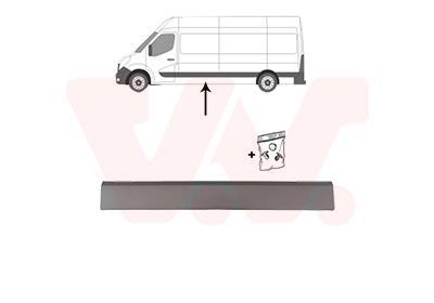 Listón embellecedor/protector, panel lateral VAN WEZEL 3799423