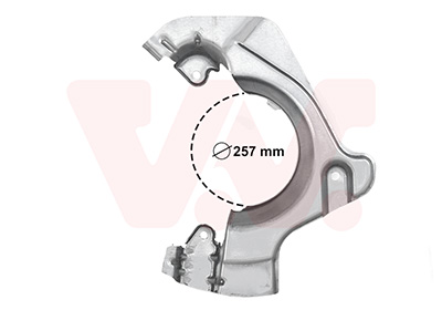 Déflecteur, disque de frein VAN WEZEL 3804371