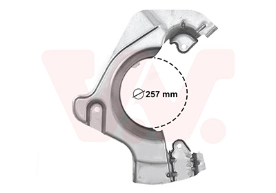 Déflecteur, disque de frein VAN WEZEL 3804372