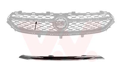 Baguette et bande protectrice, grille de radiateur (Moulure de grille) VAN WEZEL ref. 3805512