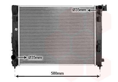 Radiateur moteur (Radiateur de refroidissement) VAN WEZEL ref. 43012712