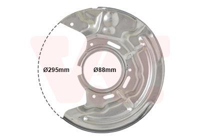 Déflecteur, disque de frein VAN WEZEL 5304371