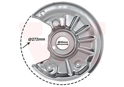 Déflecteur, disque de frein VAN WEZEL 5766375