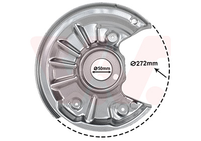 Déflecteur, disque de frein VAN WEZEL 5766376