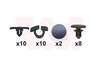 Kit de montagem, capota do motor (Dobradiças e fechos do capô) VAN WEZEL ref. 5769797