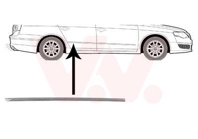 Baguette Protectrice Porte Avant Droite Chrome Pour Renault Kadjar – Référence Van Wezel 4424424