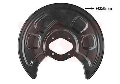 Chapa protectora de freio VAN WEZEL ref. 5867373