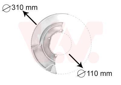 Déflecteur, disque de frein VAN WEZEL 5874372 Déflecteur, disque de frein VAN WEZEL 5874372
