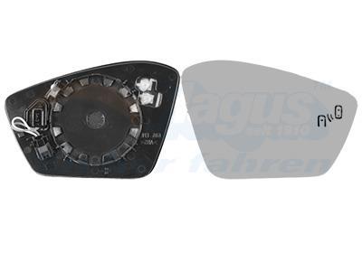 Cristal de espejo, retrovisor exterior VAN WEZEL ref. 7638836