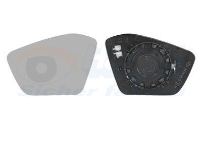 Cristal de espejo, retrovisor exterior VAN WEZEL ref. 7647837